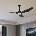 ZEVENTI - LED таванен вентилатор URBINO LED/20W/230V Wi-Fi Tuya черен + с дистанционно управление (ZV0031)