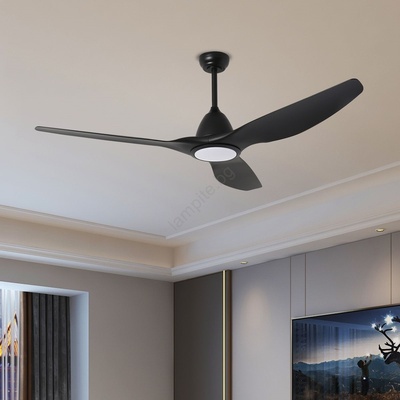 ZEVENTI - LED таванен вентилатор URBINO LED/20W/230V Wi-Fi Tuya черен + с дистанционно управление (ZV0031)