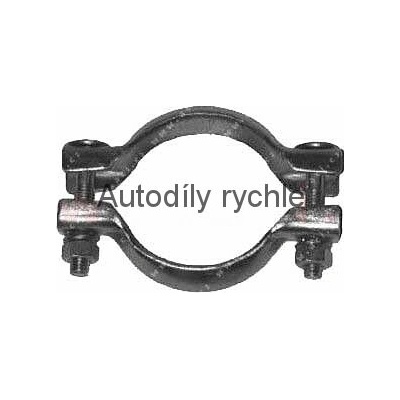 OEM V S366 spona výfuku 66 mm, 2 šrouby (Citroen, Peugeot, Renault) (VS366)