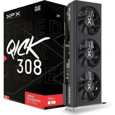 XFX Radeon RX 7600 Speedster QICK 308 Black Edition 8GB GDDR6 RX-76PQICKBY