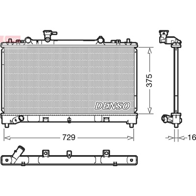 Chladič motora DENSO DRM44038