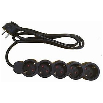 Весто Разклонител Весто Черен 5-ца (2136)