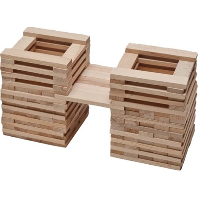 T-Wood Stavebnice přírodní destičky 100 ks