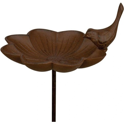 Esschert Design Stojací ptačí pítko Birw III 91 cm hnědé – Zboží Dáma