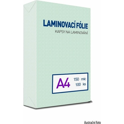 Laminovací fólie - kapsy A4, 150 mic (100 ks) – Hledejceny.cz