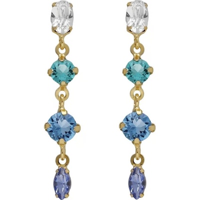 Victoria Cruz visací náušnice s krystaly Lisbon A4791-MDT