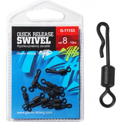 Giants fishing Rychlovýměnný obratlík Quick Release Swivel vel.8 10ks – Sleviste.cz