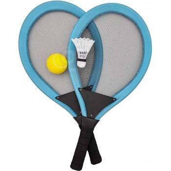 Woopie set 2v1 bedminton a tenis Modrá
