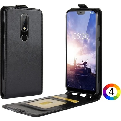 Nokia 5.1 Plus Flip3 Кожен Калъф и Скрийн Протектор