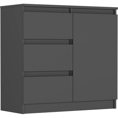 Framire Komoda antracit 80 x 76 x 33 cm R-80-S3