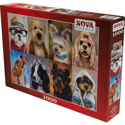 Nova Puzzle Пъзел Nova puzzle от 1000 части - Сладки кученца (41107)