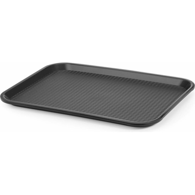 HENDI Polypropylénový podnos Fast Food stredný Čierna 305x415xH20mm Čierna 305x415xH20mm