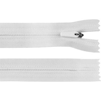 Stoklasa Spirálový zip skrytý No 3 délka 25 cm na outdoorové oděvy a doplňky, semi-autolock Balení: 1 ks, Varianta: 101 bílá 101 bílá
