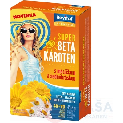 Vitar Beta Karoten Super+Nechtik Sedmokra 40+20 tabliet