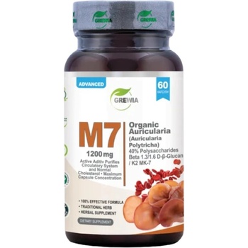 Grewia M7 | Auricularia Polytricha - 40% Polysaccharide - Beta 1.3 600 mg [60 капсули]