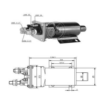 Spínač startéru 10478852 Delco 1115557