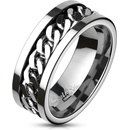 Šperky4U OPR0144 Pánský ocelový prsten řetěz