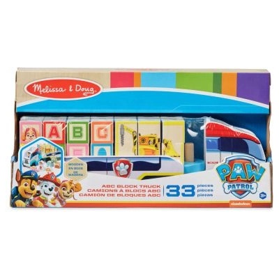 Melissa & Doug Дървен камион с кубчета с азбуката - Melissa & Doug (33272)