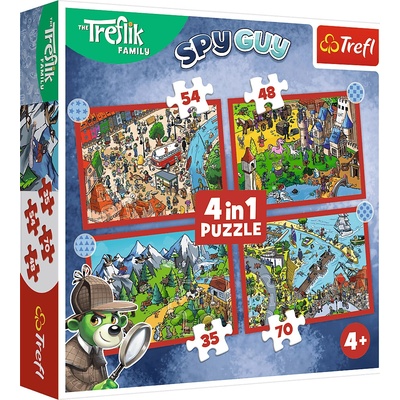 Trefl Treflíci Cestyíkov 4v1 35,48,54,70 dielov