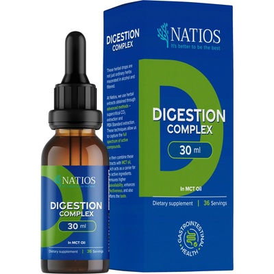 Natios Digestion Complex Bylinné kapky v MCT oleji 30 ml