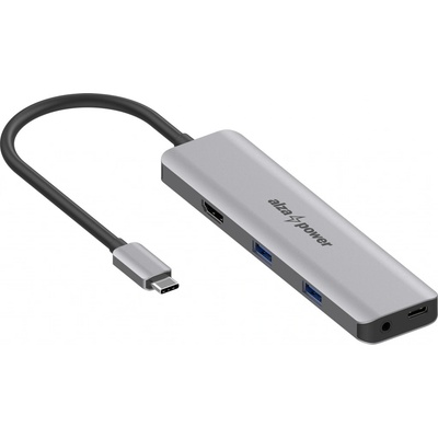 AlzaPower Metal USB-C Dock Station 5v1 140W APW-HCA5YX140 – Zboží Živě