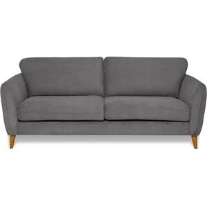 Scandic Тъмносив диван от рипсено кадифе 206 cm Paris - Scandic (14392SN LIN3_2)
