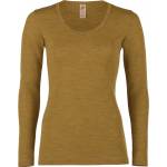 Engel Дамско мериносово термобельо Engel Women's Shirt L/S Everyday base layer - Safran Melange - размер 38/40 (EU) (115-1153-0513)