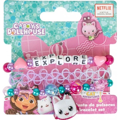 Cerdá Sada náramků Gabby´s Dollhouse 3 ks