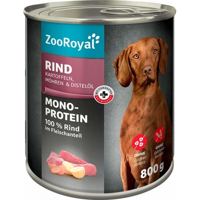 ZooRoyal monoprotein hovězí 6 x 800 g