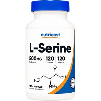 Nutricost L-Serin, 500 mg, 120 капсули, Nutricost