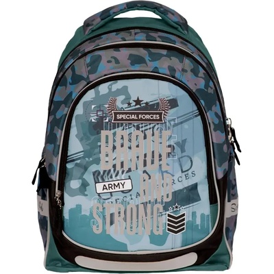 S-Cool Ученическа, анатомична раница s-cool light brave and strong, 19 л