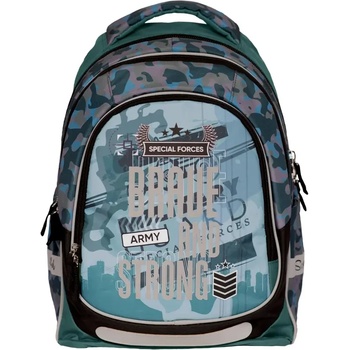 S-Cool Ученическа, анатомична раница s-cool light brave and strong, 19 л