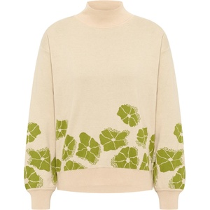 Tranquillo Дамски пуловер Tranquillo Women's Gemütlicher Strickpullover Jumper - Sand Flowers (117-3365-0213)