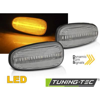 Boční blinkry, LED dynamické blikače, Opel Astra G, Zafira A, Frontera B, bílé