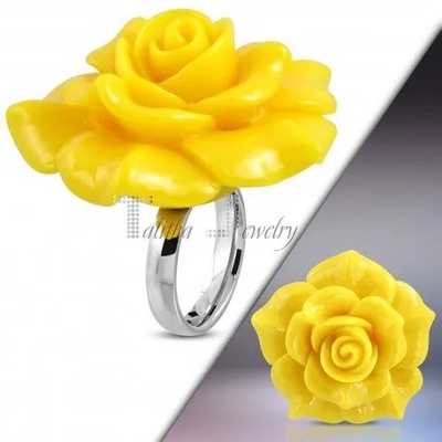 Talitha Пръстен " Жълта роза"