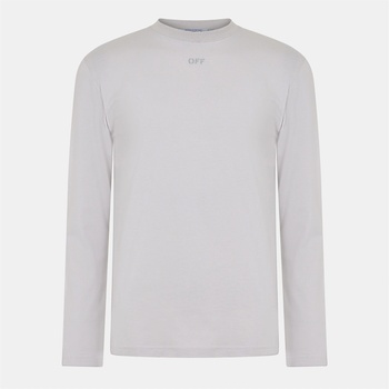 Off White Тениска Off White Men's Brick Skate T Long Sleeve T-Shirt - Light Stone
