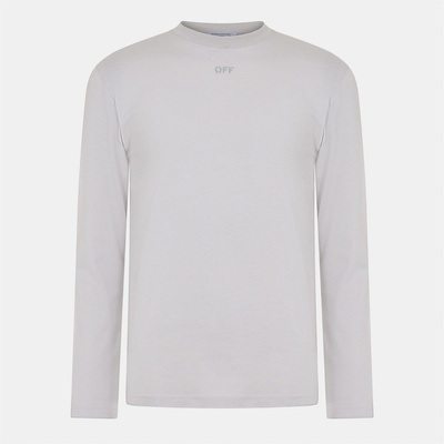 Off White Тениска Off White Men's Brick Skate T Long Sleeve T-Shirt - Light Stone