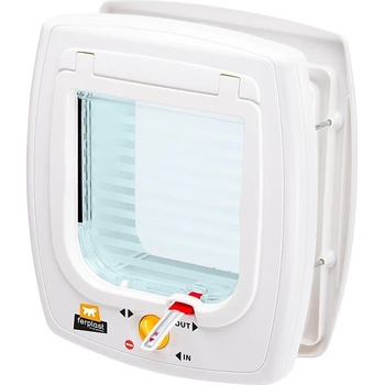 Ferplast Swing 7 - Вратичка за вграждане за кучета и котки с магнитна система за отваряне, 22, 5 x 10, 4 x h 25, 2 см. БЯЛА