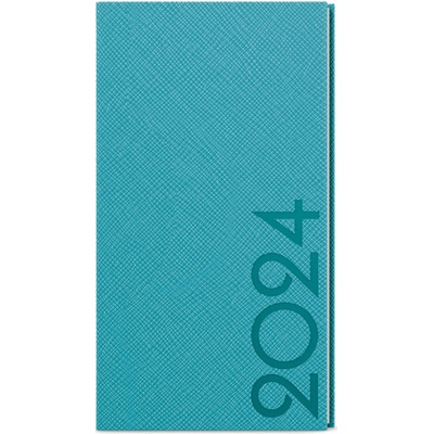 Baloušek Tora 7,5 x 15 cm týdenní 2024 tyrkysový