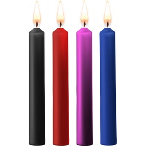 Ouch! Teasing Wax Candles Parafin 4-pack Mixed Colors