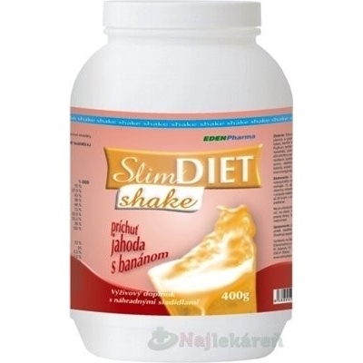 EdenPharma Slim Diet Shake Jahoda+Banán 400 g