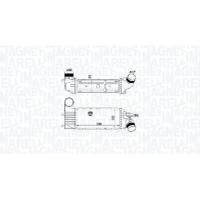 CHLADIČ TURBA, INTERCOOLER MAGNETI MARELLI 351319205250