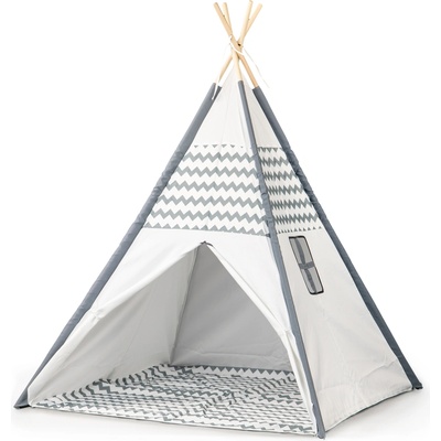 ECOTOYS Indický stan teepee růžový vigvam pro děti