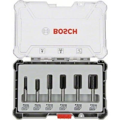 Bosch sada 6 fréz do dreva, stopka 8 mm