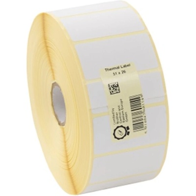 Brother LDE1E026051127P, 51mm x 26mm, оригинален бялото хартиени етикети, 3000 етикети (LDE1E026051127P)