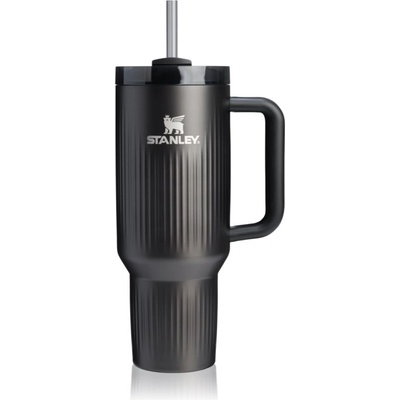 STANLEY Quencher H2. O Fluted Tumbler неръждаема термочаша със сламка голям Black PVD 1180ml