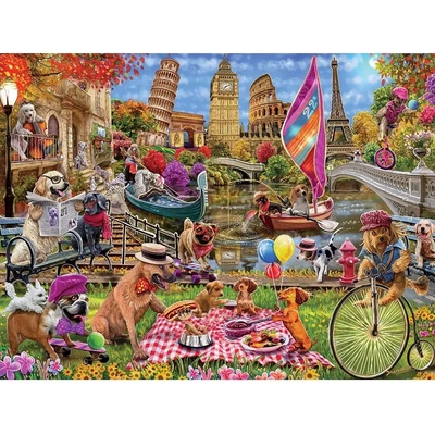 Masterpieces - Puzzle Dog Gone Days 300XXL - 300 piese