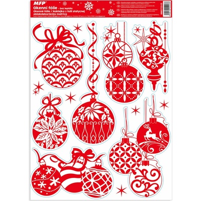 Okenní fólie MFP Paper vánoce glitr VA013 30x42cm