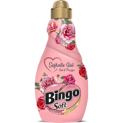 Bingo Омекотител с аромат на Роза, 1, 44л, 60 пранета