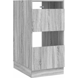 vidaXL Мивка за пране Сив Сонома 50 x 68 x 102 см Инженерна дървесина (3422805)